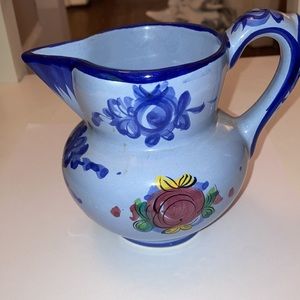 Vintage Vestal Alcobaga Portugal Pottery Pitcher Pitcher